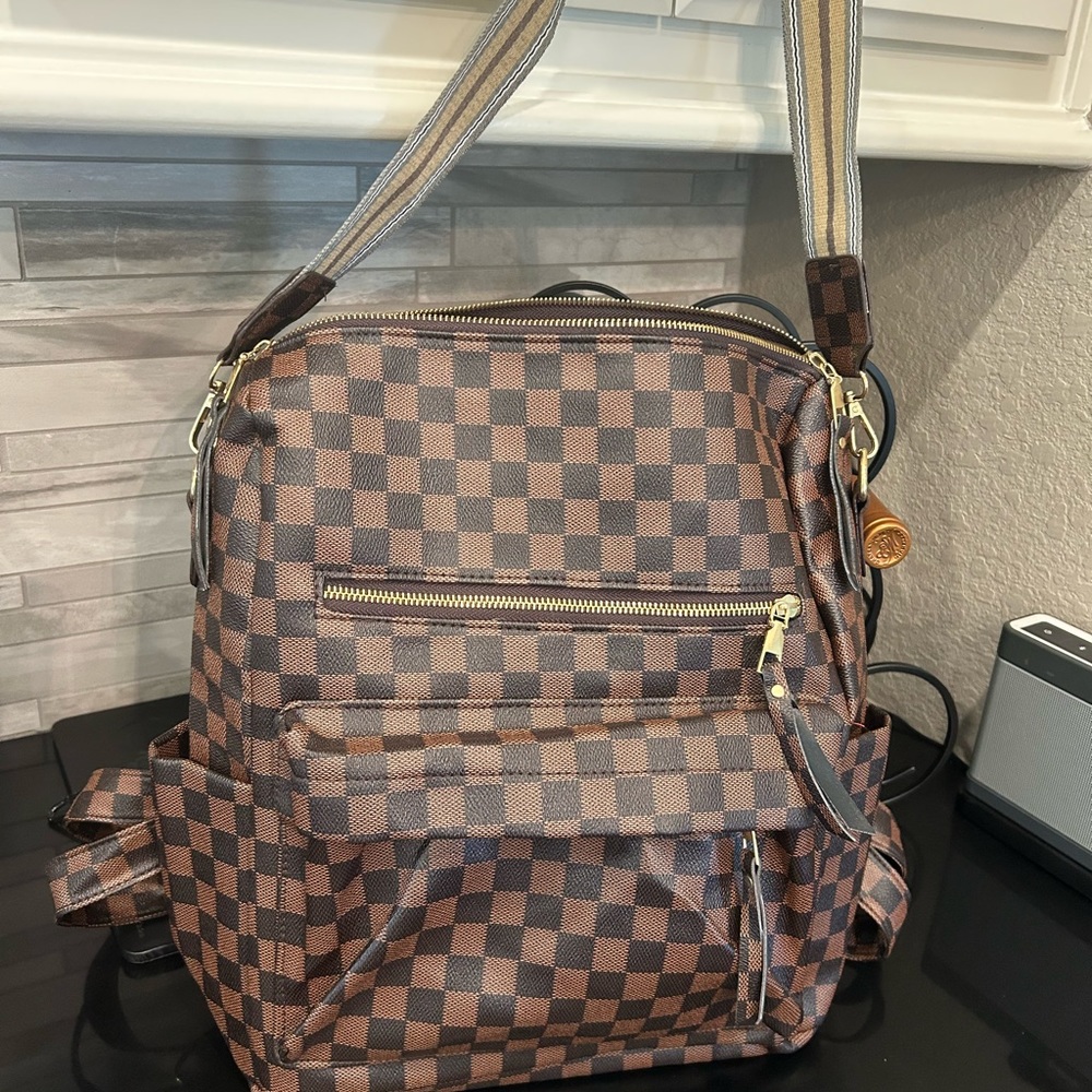 SOLD - Checkered backpack